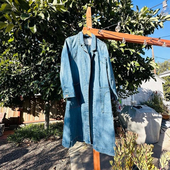 Anthropologie Blue Denim Duster - Picture 4 of 8